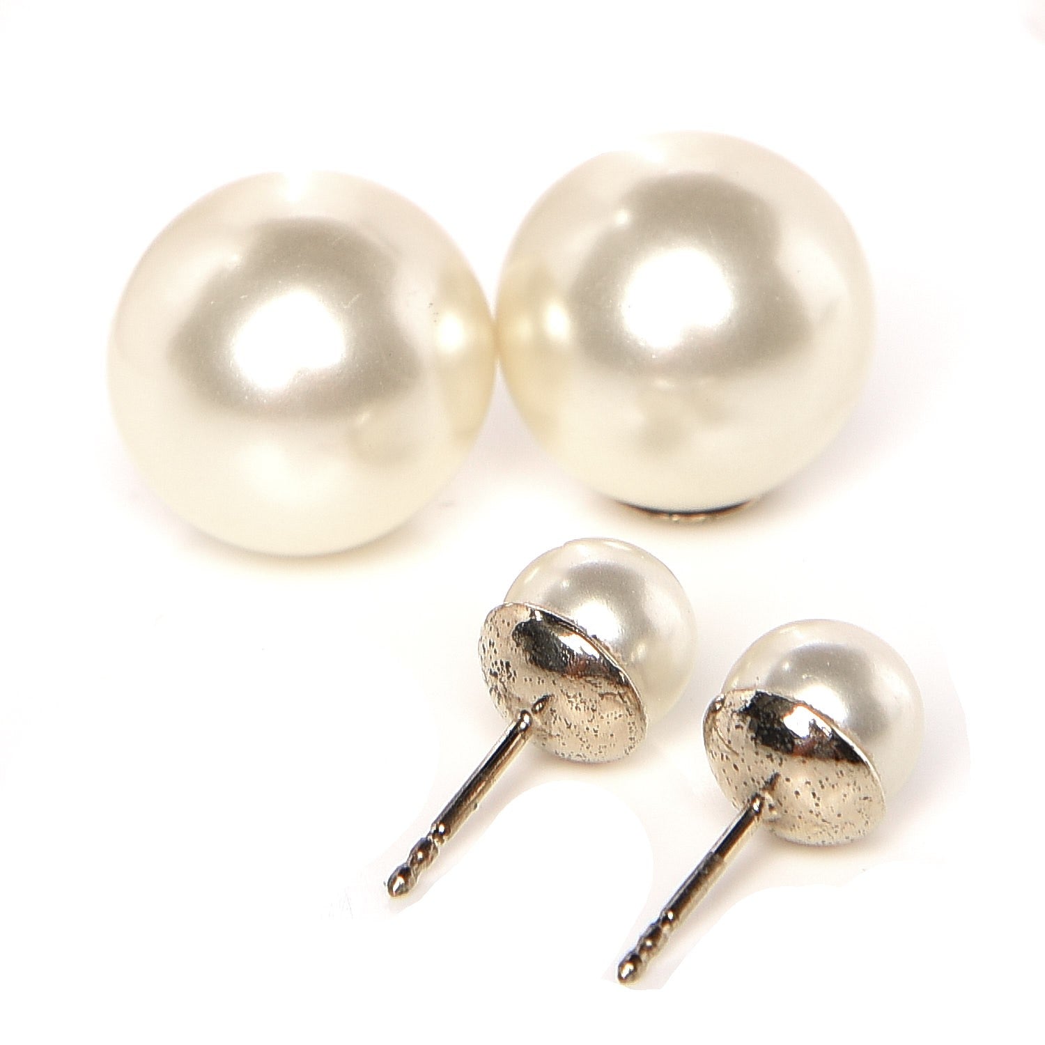 Christian Dior Pearl Mise En Dior Tribal Earrings 3 of 4