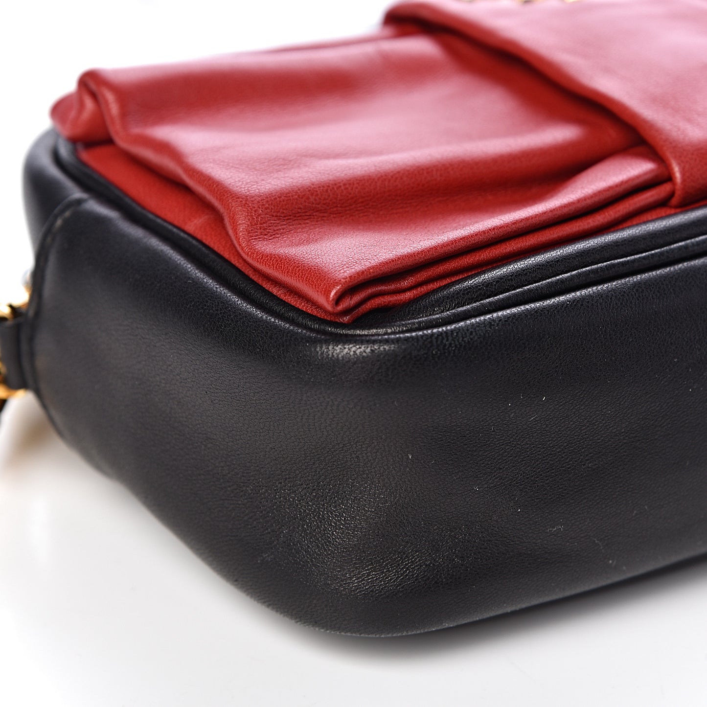Nappa Fiocco Bow Crossbody Clutch Black Fuoco