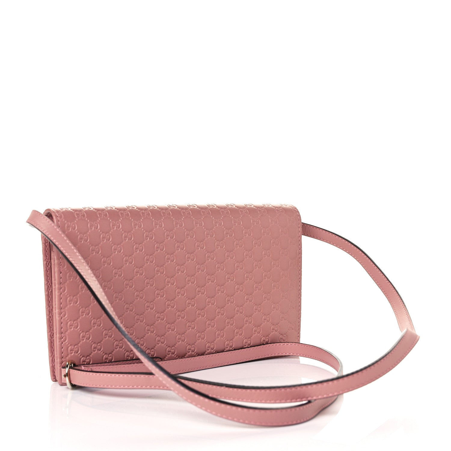 Gucci Microguccissima Crossbody Wallet Soft Pink 3 of 9