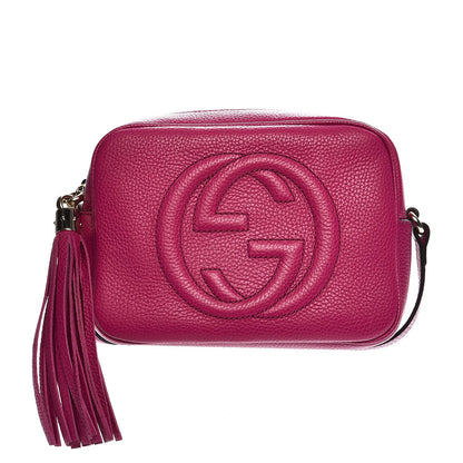 Gucci Pebbled Calfskin Small Soho Disco Bag Bright Bougainvillea 1 of 7