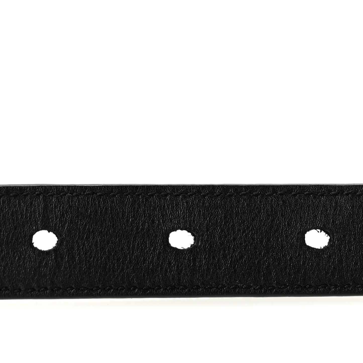 Suede Monogram Cassandre Extra Thin Square Buckle Belt 80 32 Black