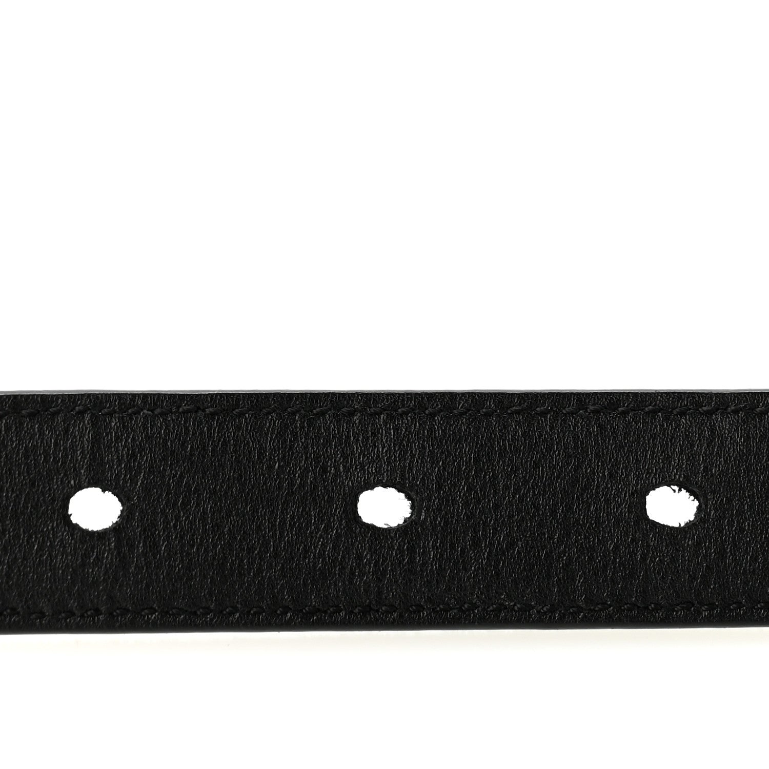 Saint Laurent Suede Monogram Cassandre Extra Thin Square Buckle Belt 80 32 Black 4 of 8