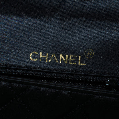 Chanel Satin Quilted Mini Flap Black Gold 6 of 8