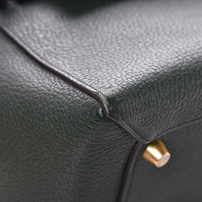 Celine Goatskin Smooth Calfskin Mini Belt Bag Dark Green 15 of 18