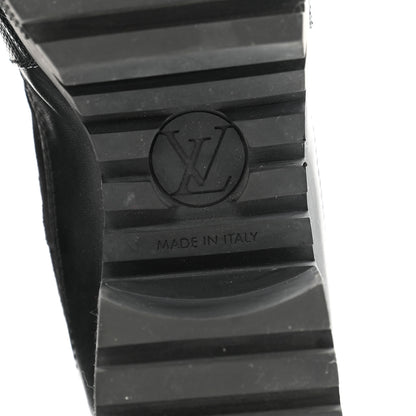 Louis Vuitton Suede Calfskin Monogram LV Black Heart Laureate Platform Desert Boots 41 Black 8 of 13