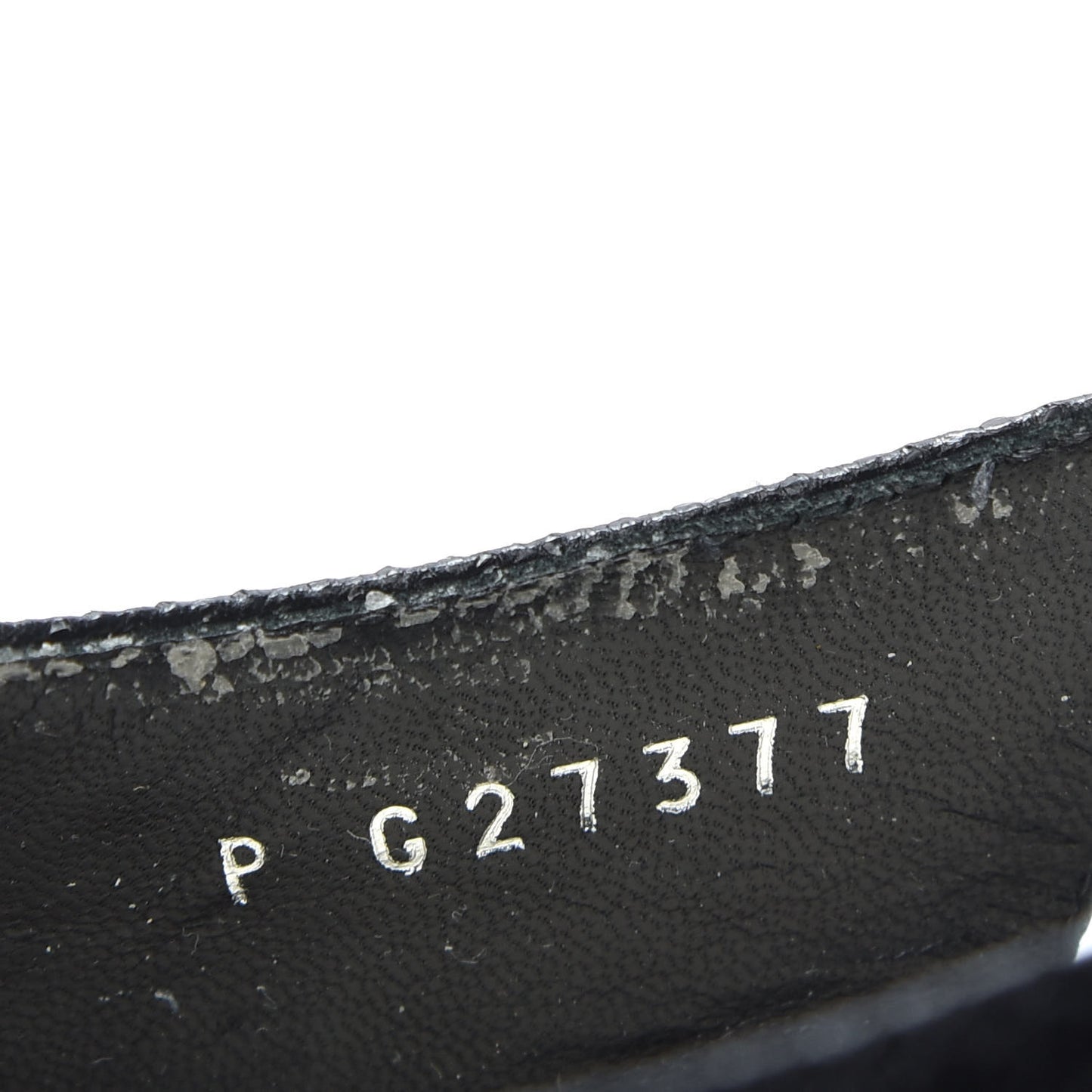 Calfskin Embossed Cap Toe CC Slingback Pumps 37.5 Black