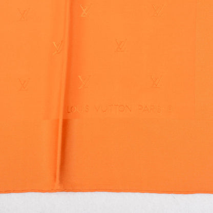 Louis Vuitton Silk Monogram Monaco Square Scarf Orange 4 of 6
