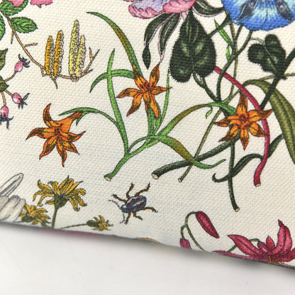 Gucci Canvas Flora Floral Shoulder Bag White Blue Agata Mulitcolor 10 of 10