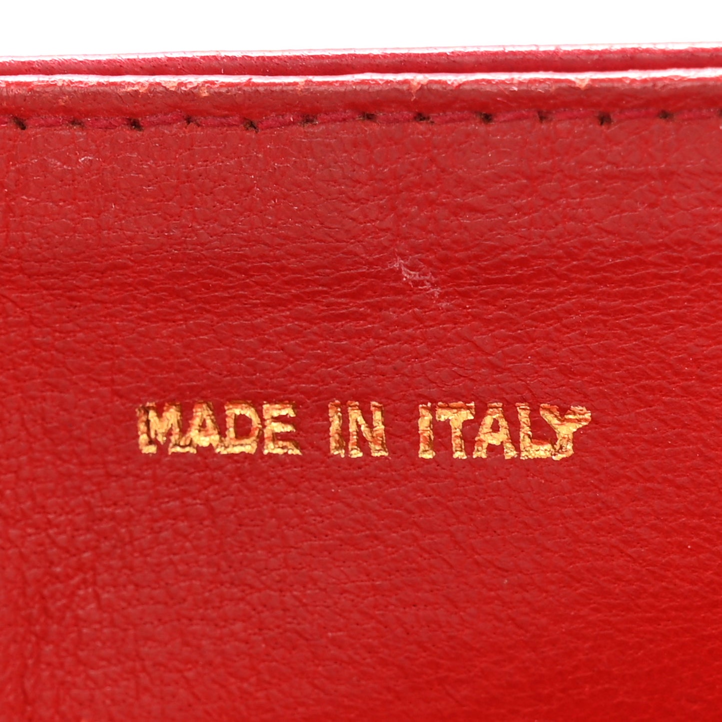 Lambskin Quilted CC Small Single Flap Red