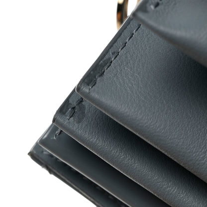 Christian Dior Patent Cannage Nano Lady Dior Chain Card Holder Cloud Blue 9 of 10