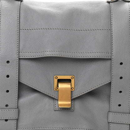 Proenza Schouler Lambskin Medium PS1 Satchel Concrete Grey 9 of 11
