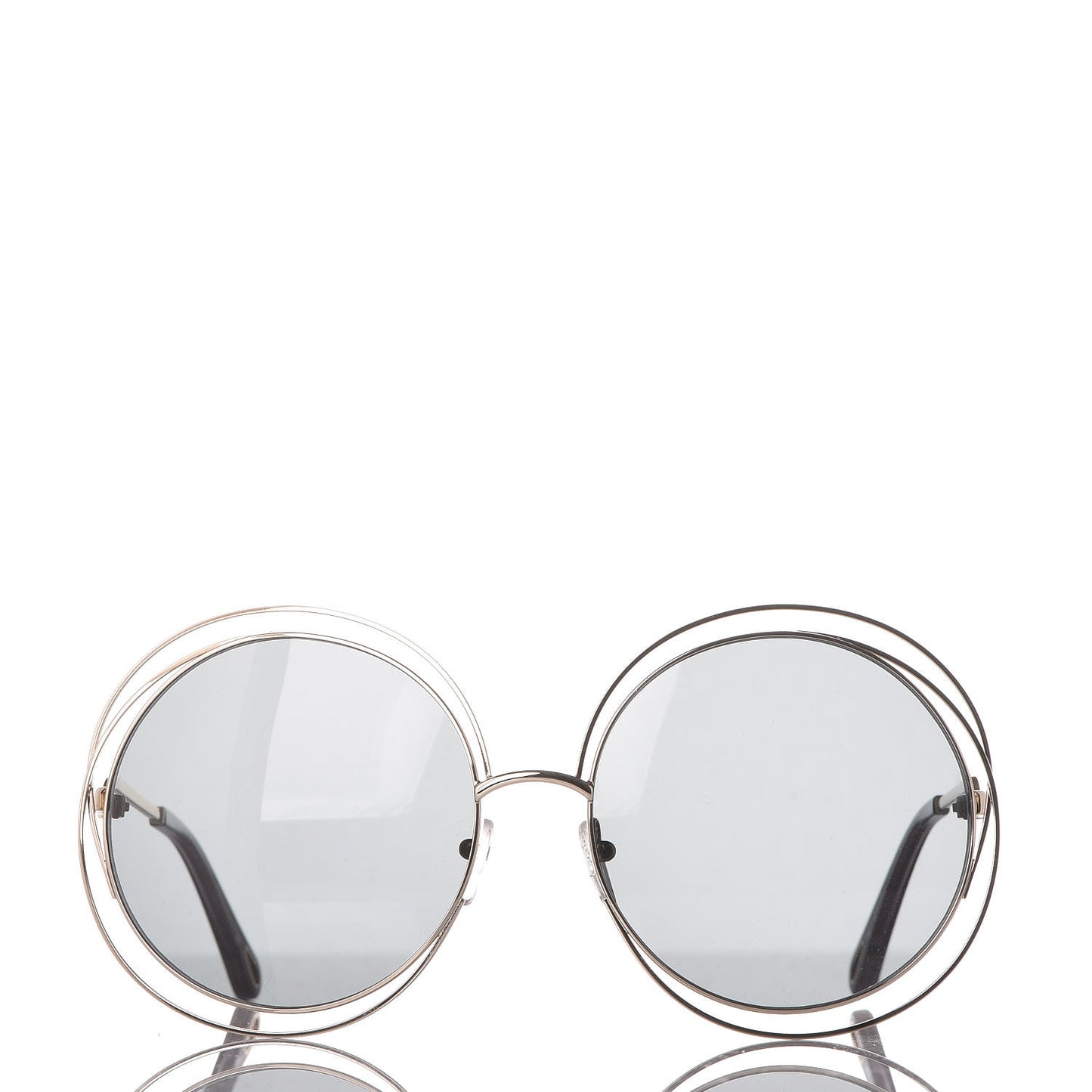 Oversize Round Carlina Oversized Round Sunglasses CE114S Gold Grey Metallic