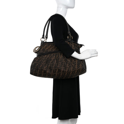 Fendi Zucca Large Chef Shopper Tote Tobacco 2 of 15