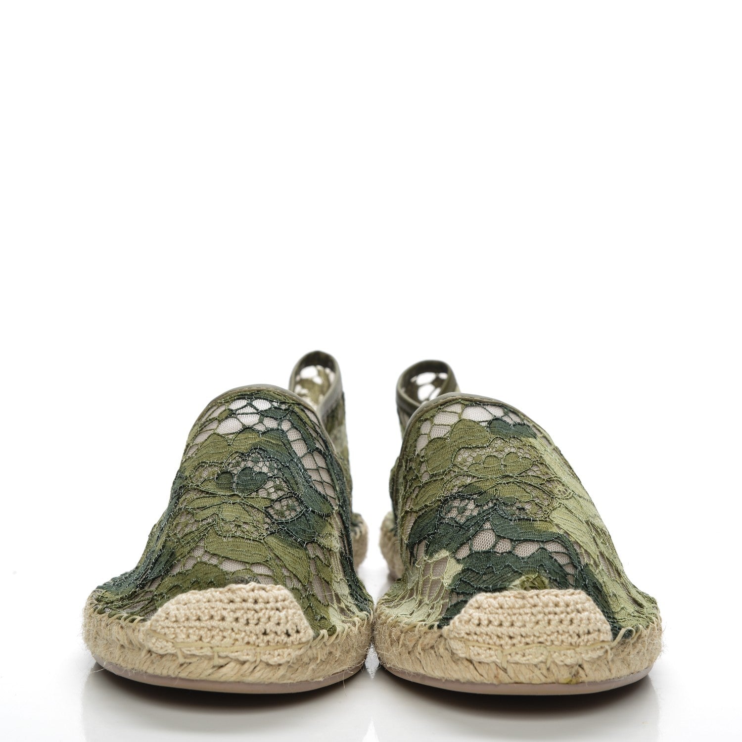 Valentino Garavani Lace Espadrilles 39 Green 2 of 8