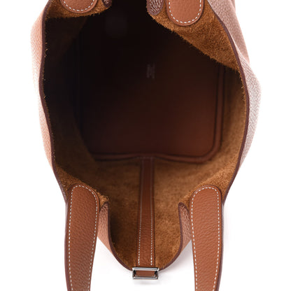 Hermes Taurillon Clemence Picotin Lock 22 MM Gold 5 of 11
