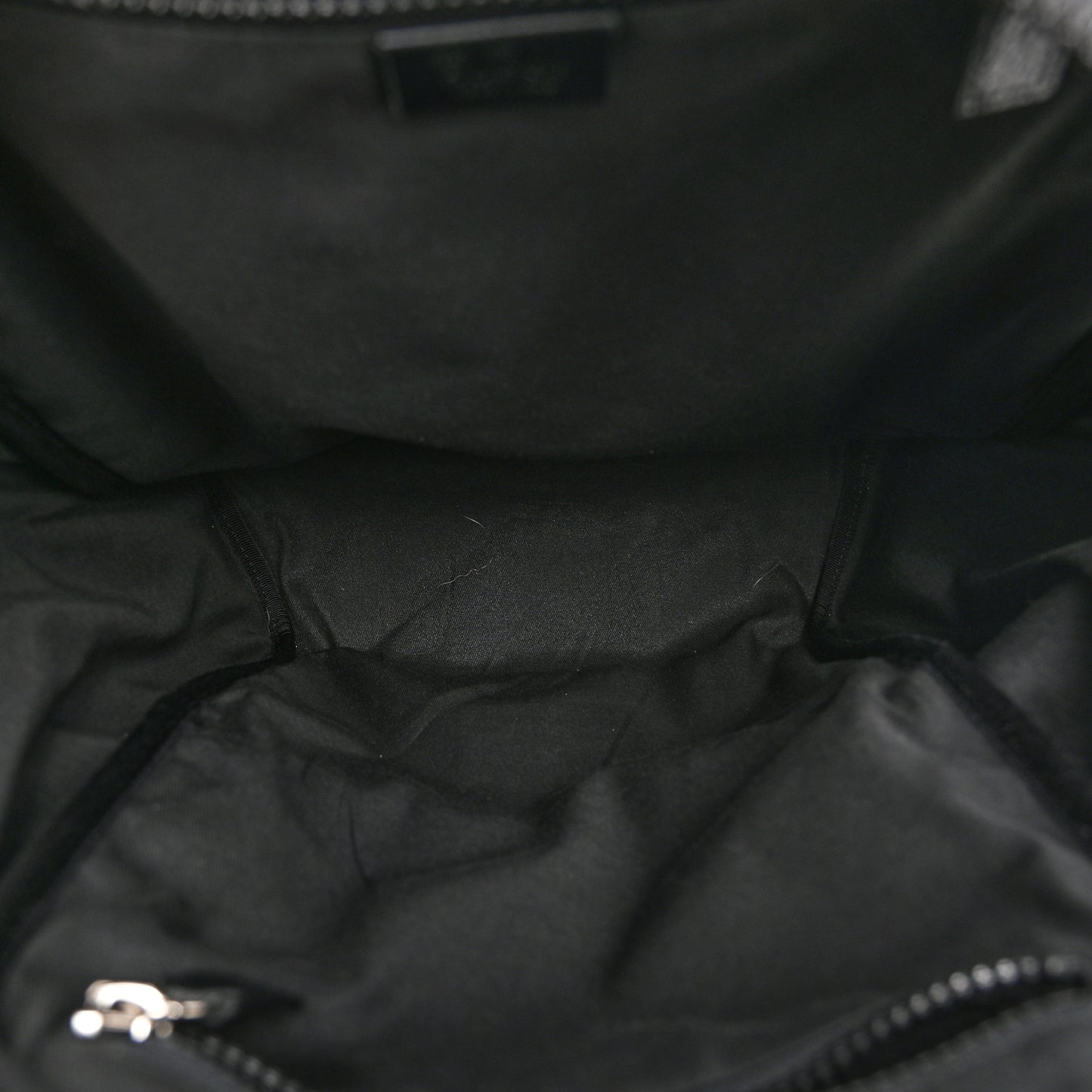 Nylon Monogram Slim Backpack Black