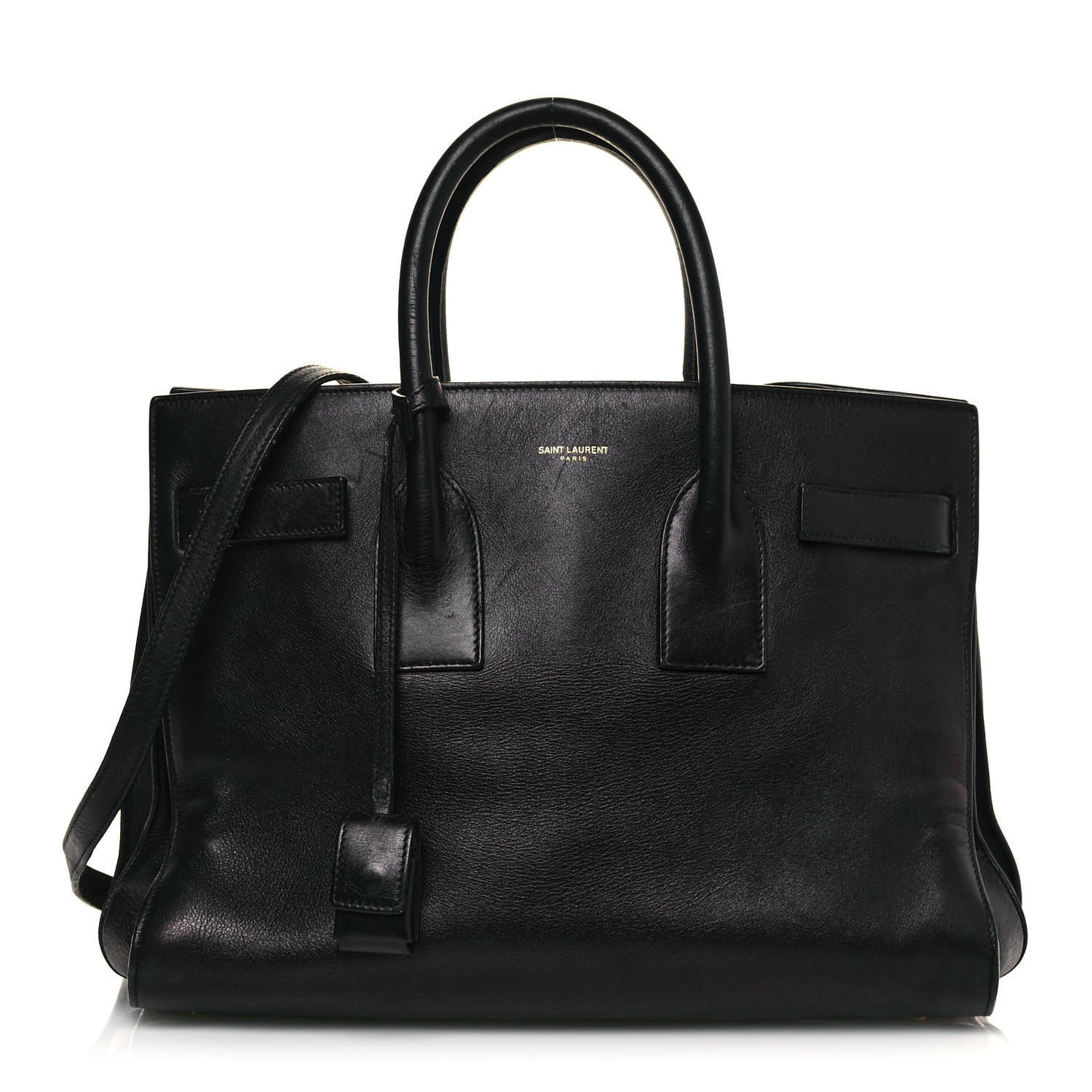 Calfskin Small Sac De Jour Black