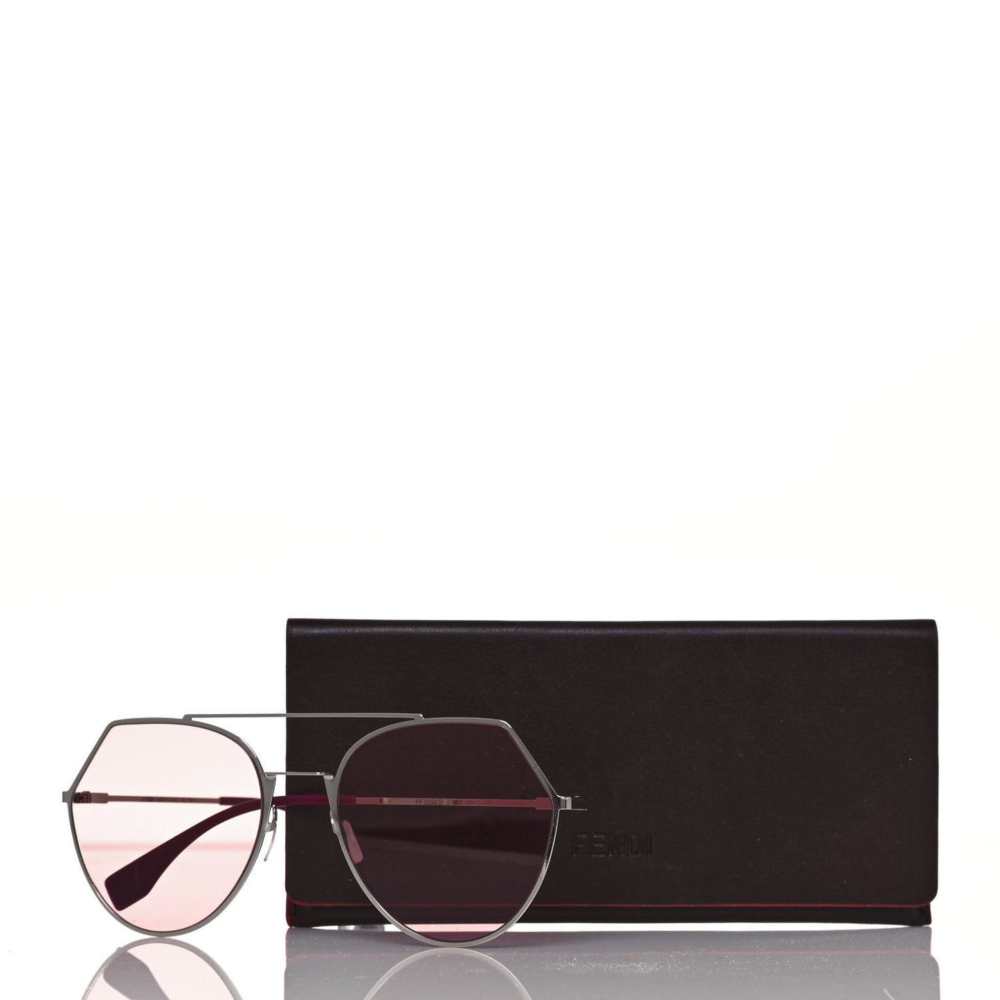 Metal Geometric Sunglasses FF 0194/S Pink