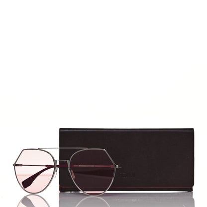 Fendi Metal Geometric Sunglasses FF 0194/S Pink 7 of 7