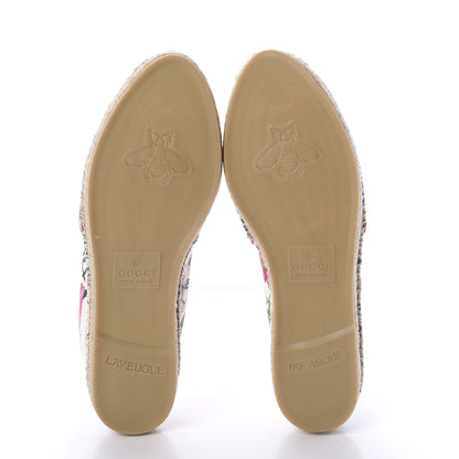 Gucci Canvas Flora Print Espadrilles 40 White Multicolor Fuxia 7 of 7