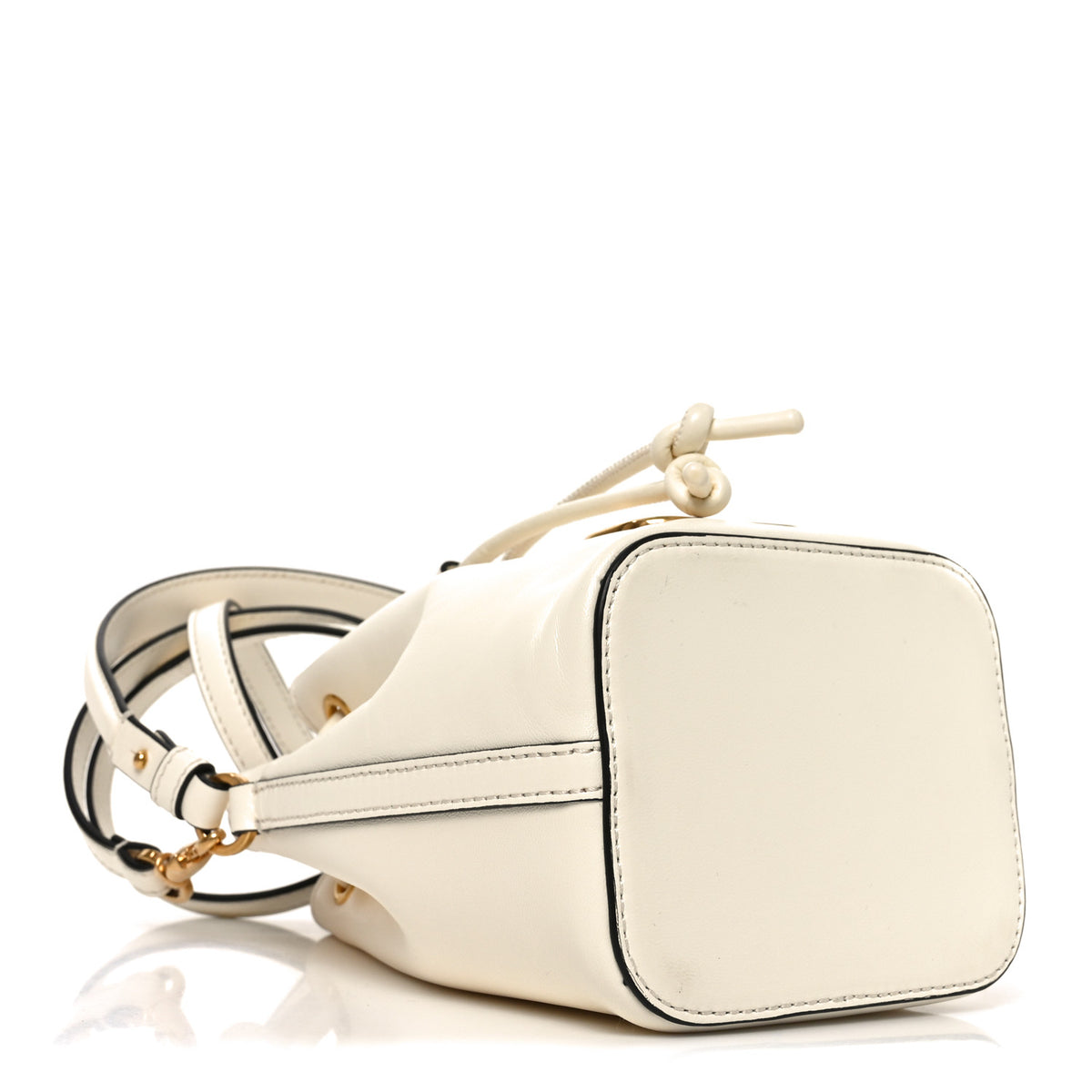 Valentino Garavani Nappa Mini VLogo Signature Bucket Bag Light Ivory 4 of 9