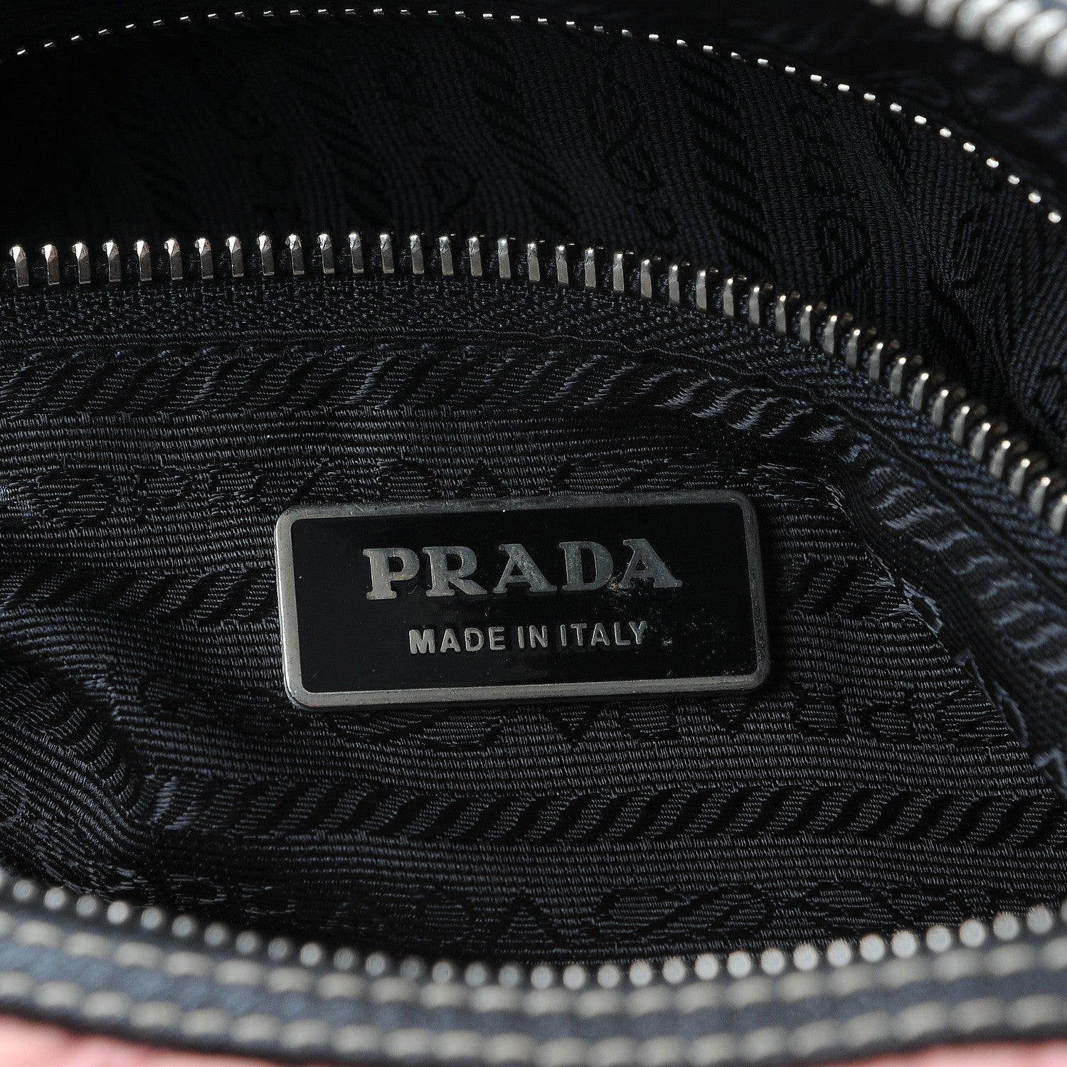Prada Tessuto Nylon Impuntutato Quilted Shoulder Bag Rosa Black 6 of 9