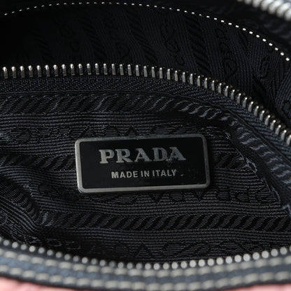 Prada Tessuto Nylon Impuntutato Quilted Shoulder Bag Rosa Black 6 of 9