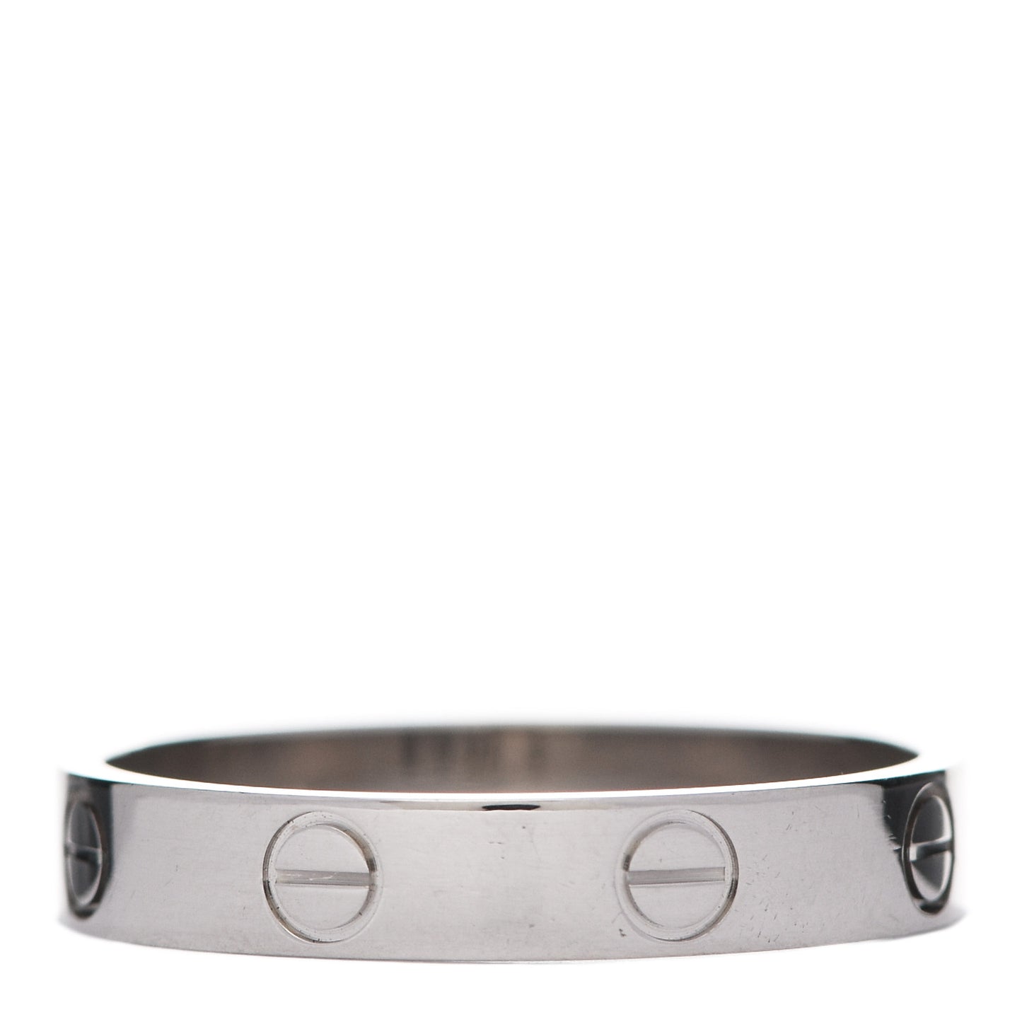 18K White Gold 4mm LOVE Wedding Band Ring 57 8
