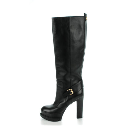 Louis Vuitton Calfskin High Platform Boots 39 Black 1 of 8