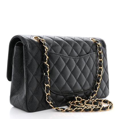 Chanel Caviar Quilted Medium Double Flap Black 3 of 11