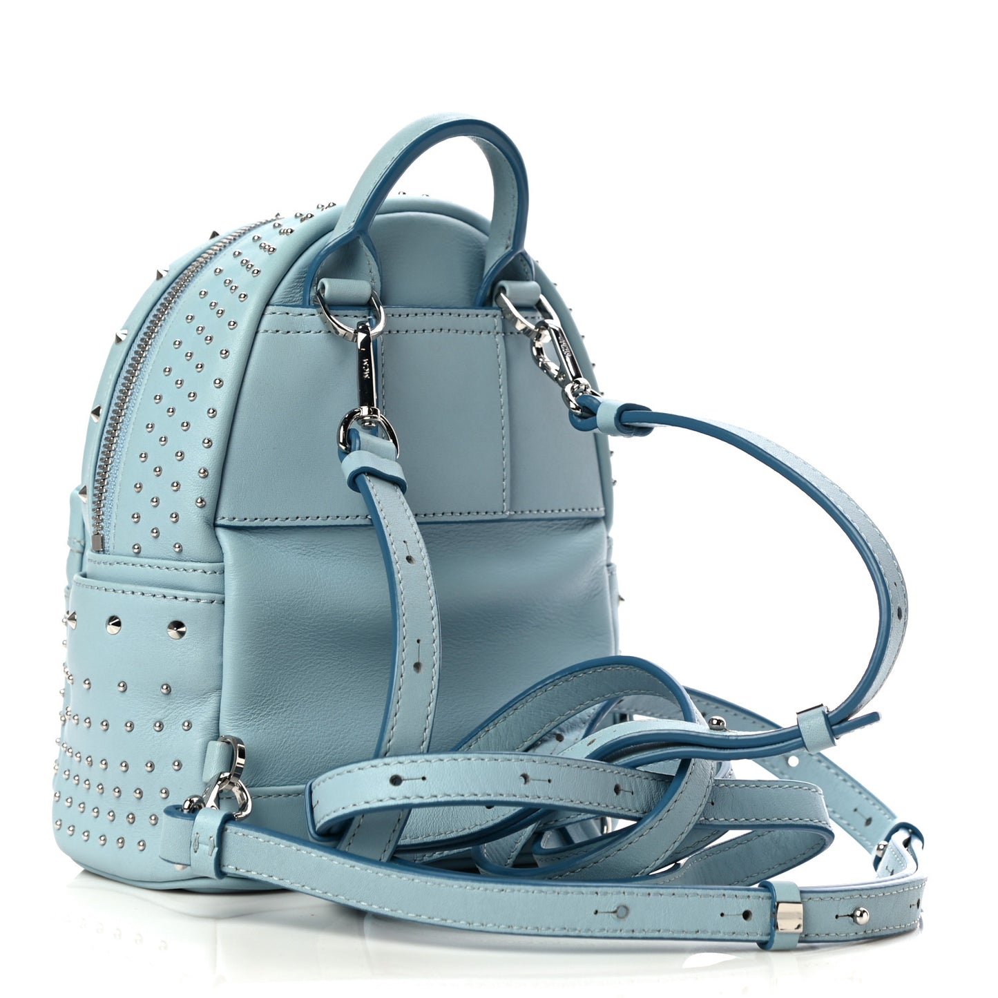 Calfskin Stud X-Mini Stark Bebe Boo Backpack Sky Blue