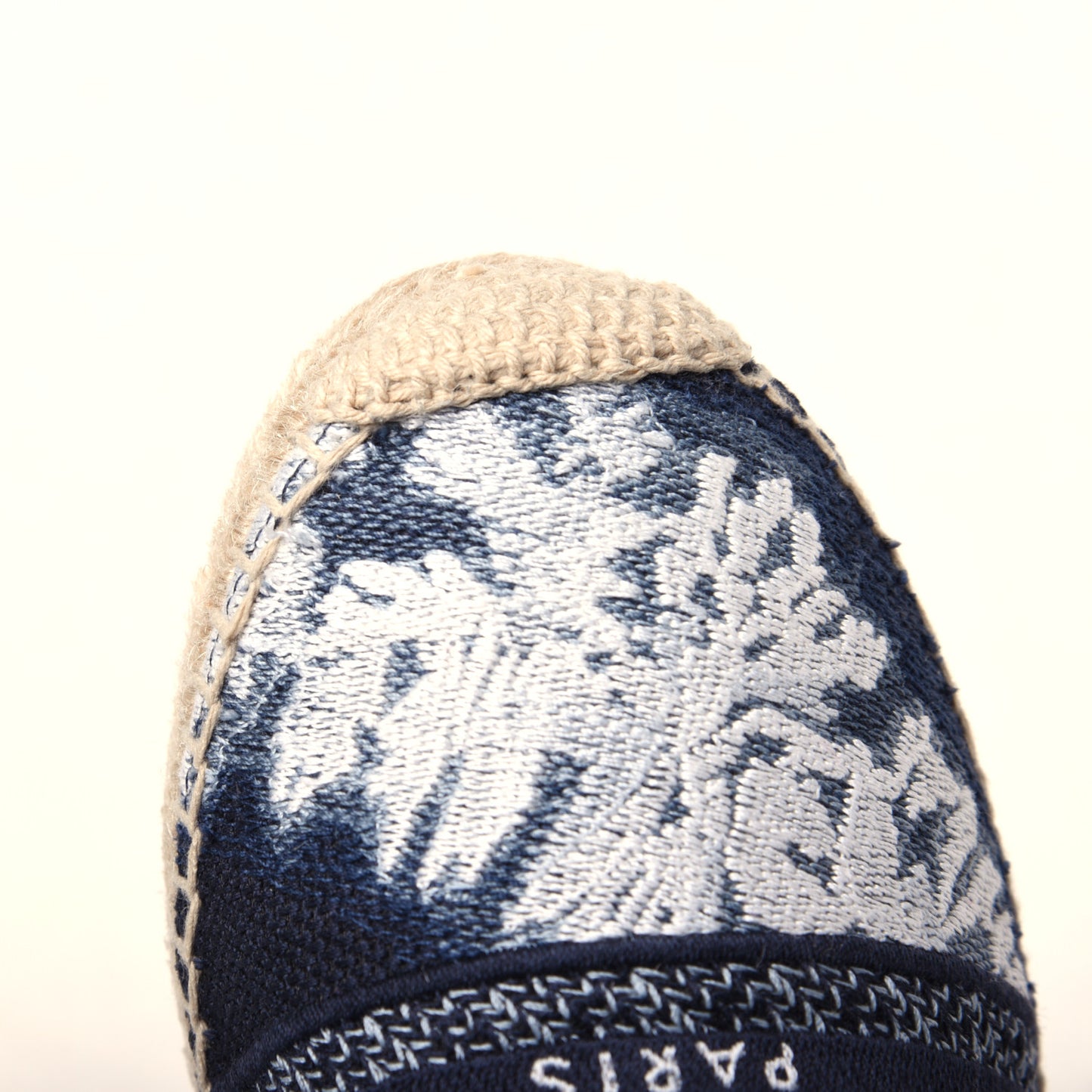 Canvas Tie and Dior Embroidered Granville 15mm Espadrilles 38 Denim