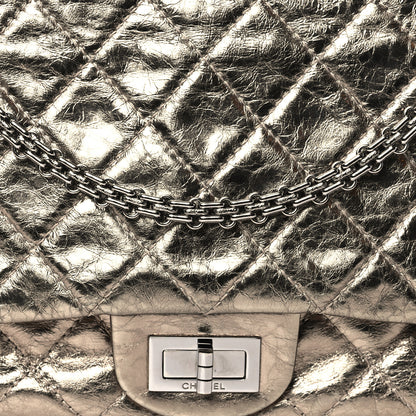 Chanel Metallic Aged Calfskin Quilted 2.55 Reissue 227 Flap Gold 8 of 11