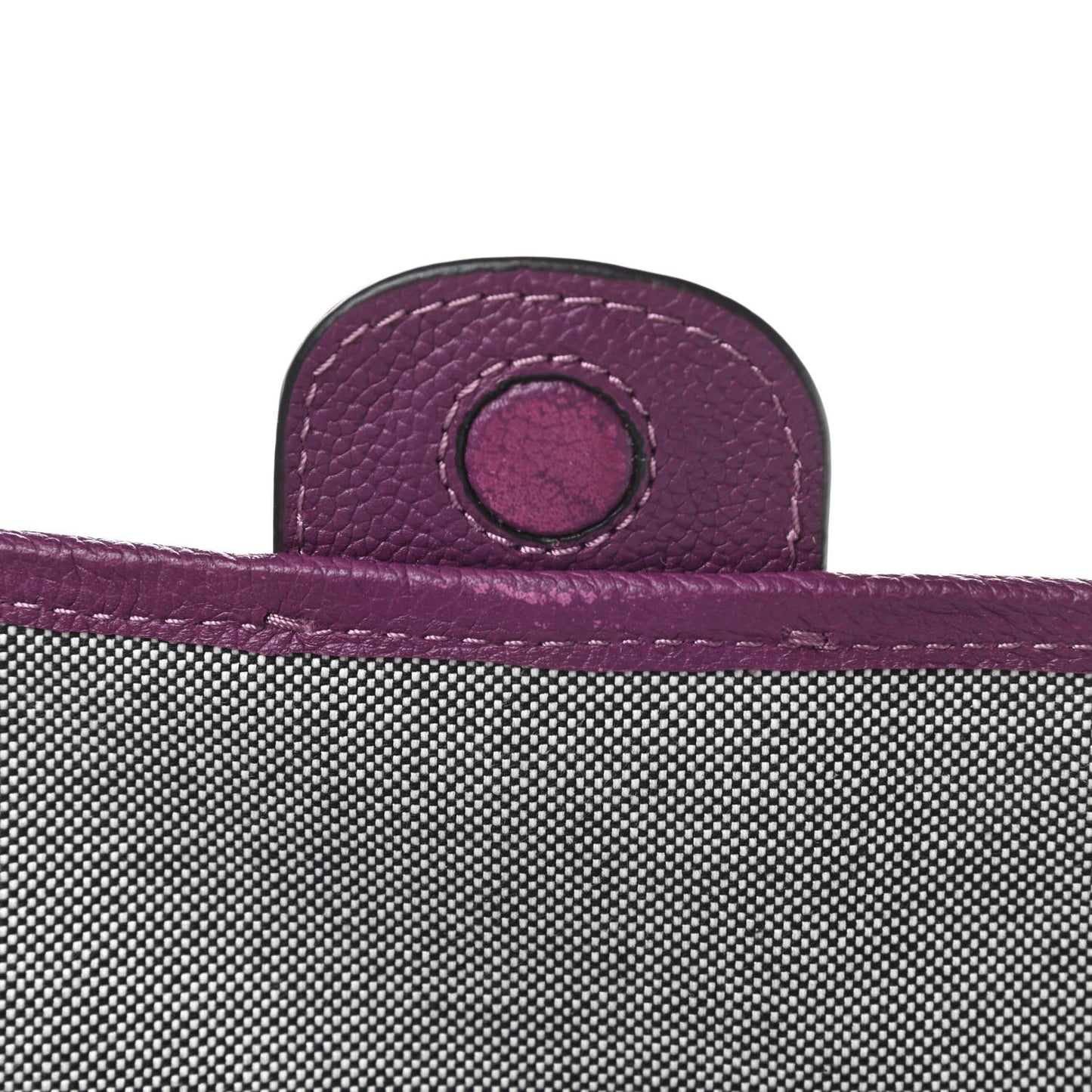 Calfskin Interlock Courier Messenger Purple