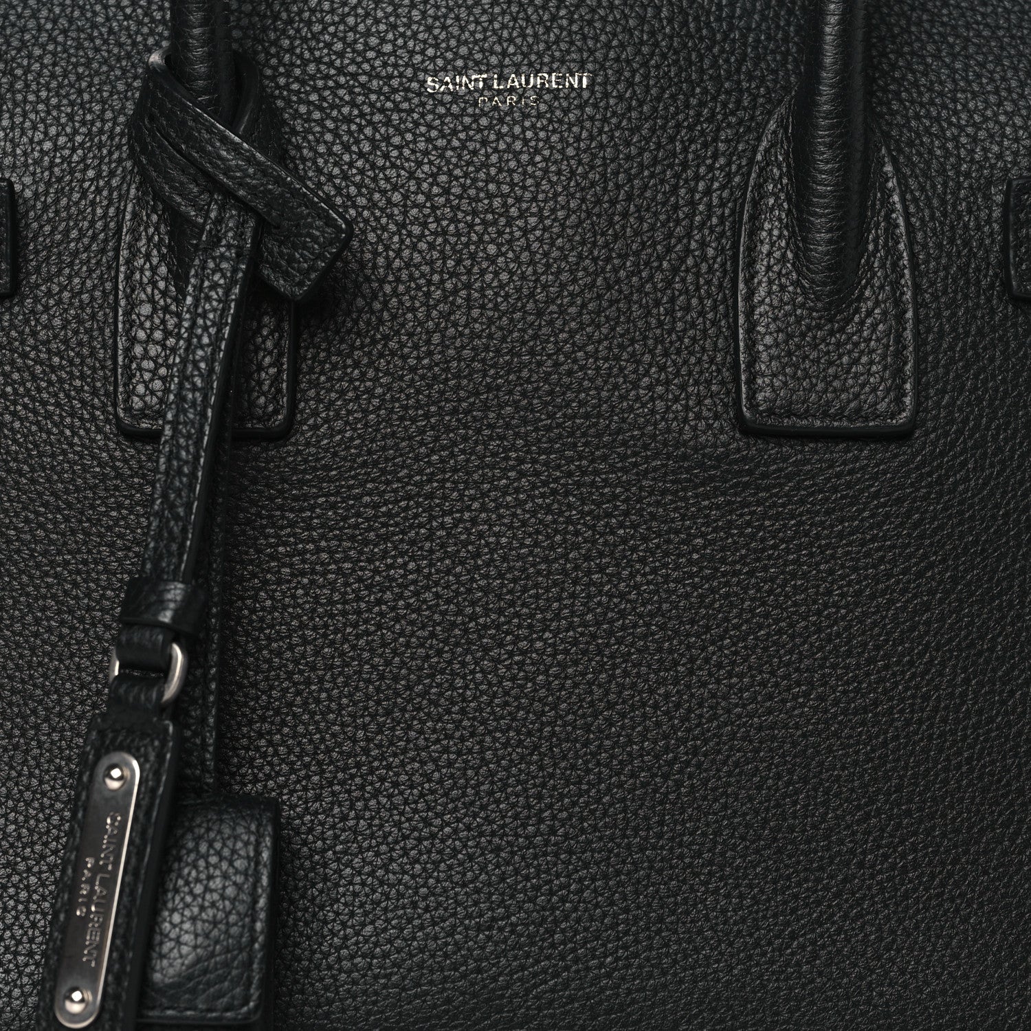 Saint Laurent Grained Calfskin Baby Supple Sac De Jour Black 8 of 11