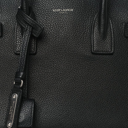 Saint Laurent Grained Calfskin Baby Supple Sac De Jour Black 8 of 11