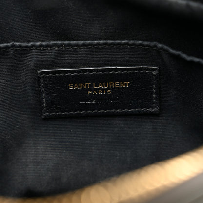 Saint Laurent Calfskin Matelasse Monogram Lou Camera Bag Pebble 8 of 12