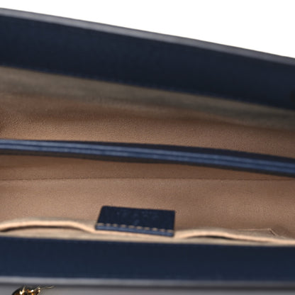 Gucci Textured Calfskin Web Small Ophidia Chain Shoulder Bag Blue Agata 5 of 11