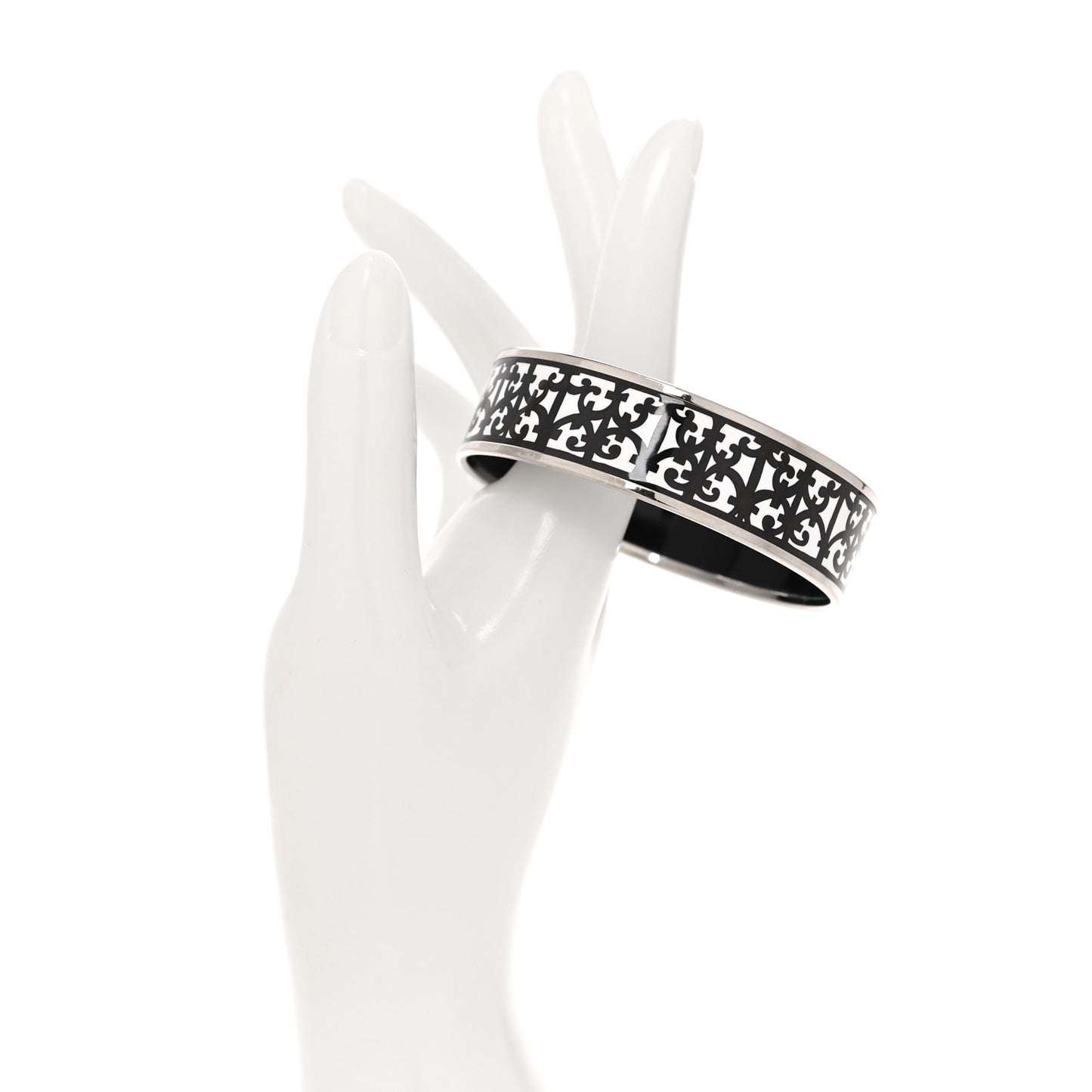 Enamel Printed Wide Balcons du Guadalquivir Bracelet 70 Black
