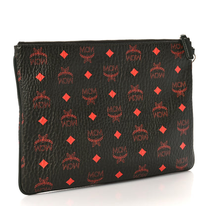 MCM Visetos Stark Wristlet Pouch Winter Moss 3 of 9