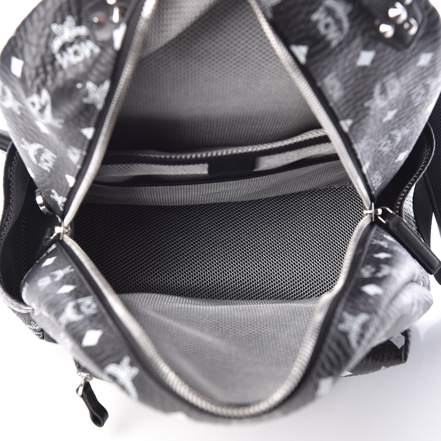 MCM Visetos Medium Stark Backpack Black 9 of 9