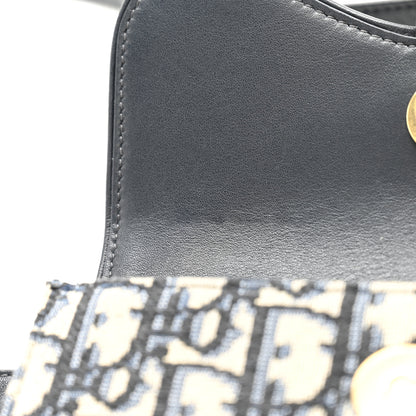 Christian Dior Oblique Saddle Belt Bag Blue 12 of 15