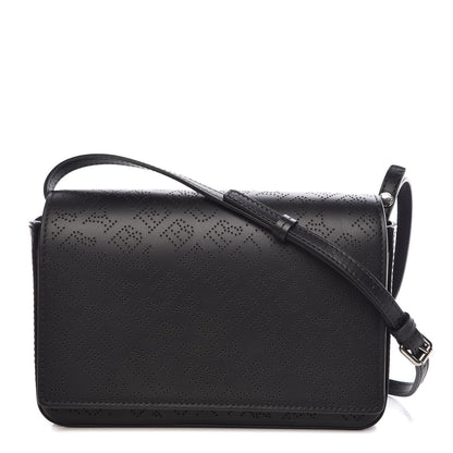 Burberry Calfskin Perforated Logo Hampshire Crossbody Black 1 of 11