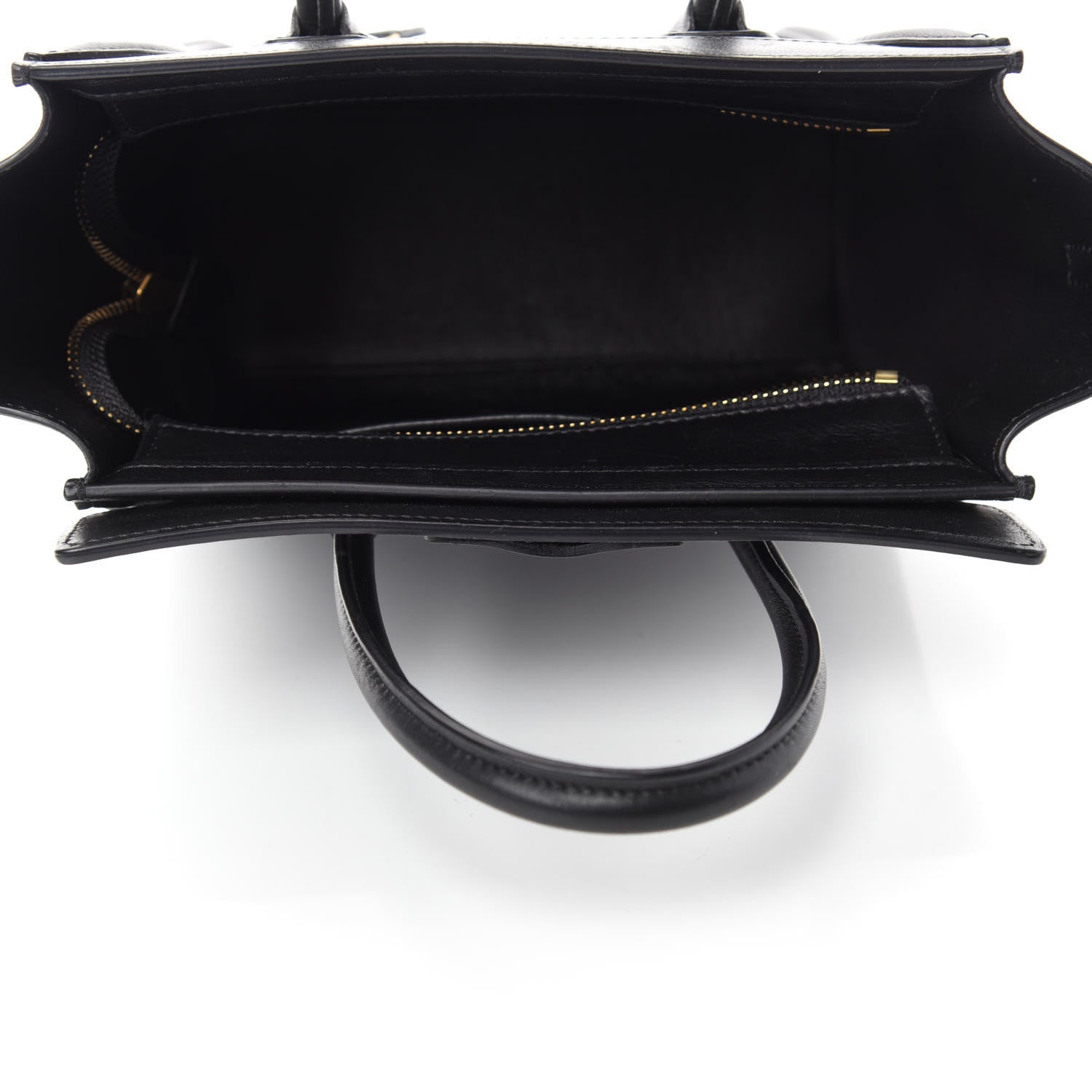 Celine Smooth Calfskin Nano Luggage Black 6 of 13