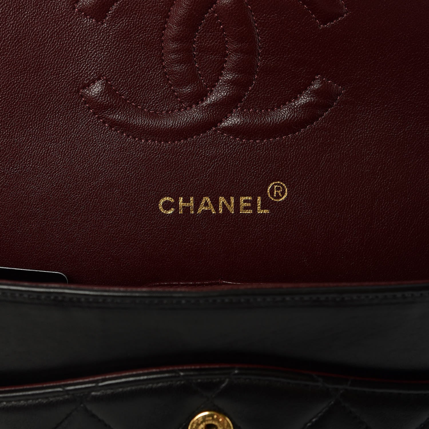 Chanel Lambskin Quilted Medium Double Flap Black 6 of 15