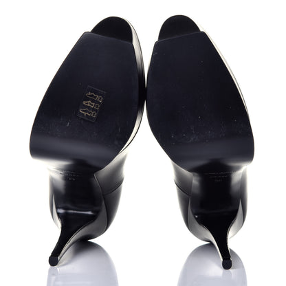 Saint Laurent Calfskin Tripon Tribute 105 Pumps 38 Black 5 of 8