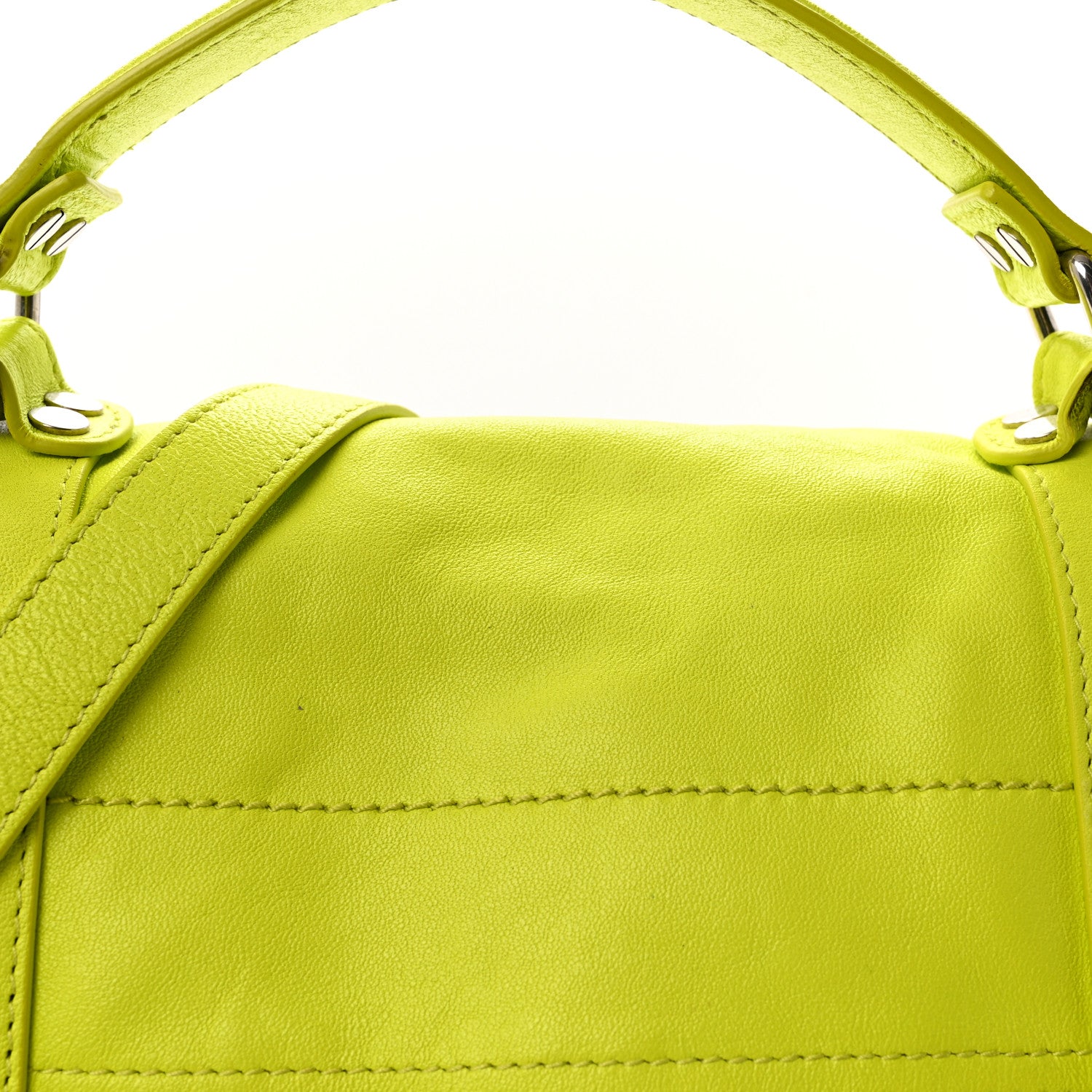 Proenza Schouler Lambskin Medium PS1 Satchel Sulfur 7 of 9