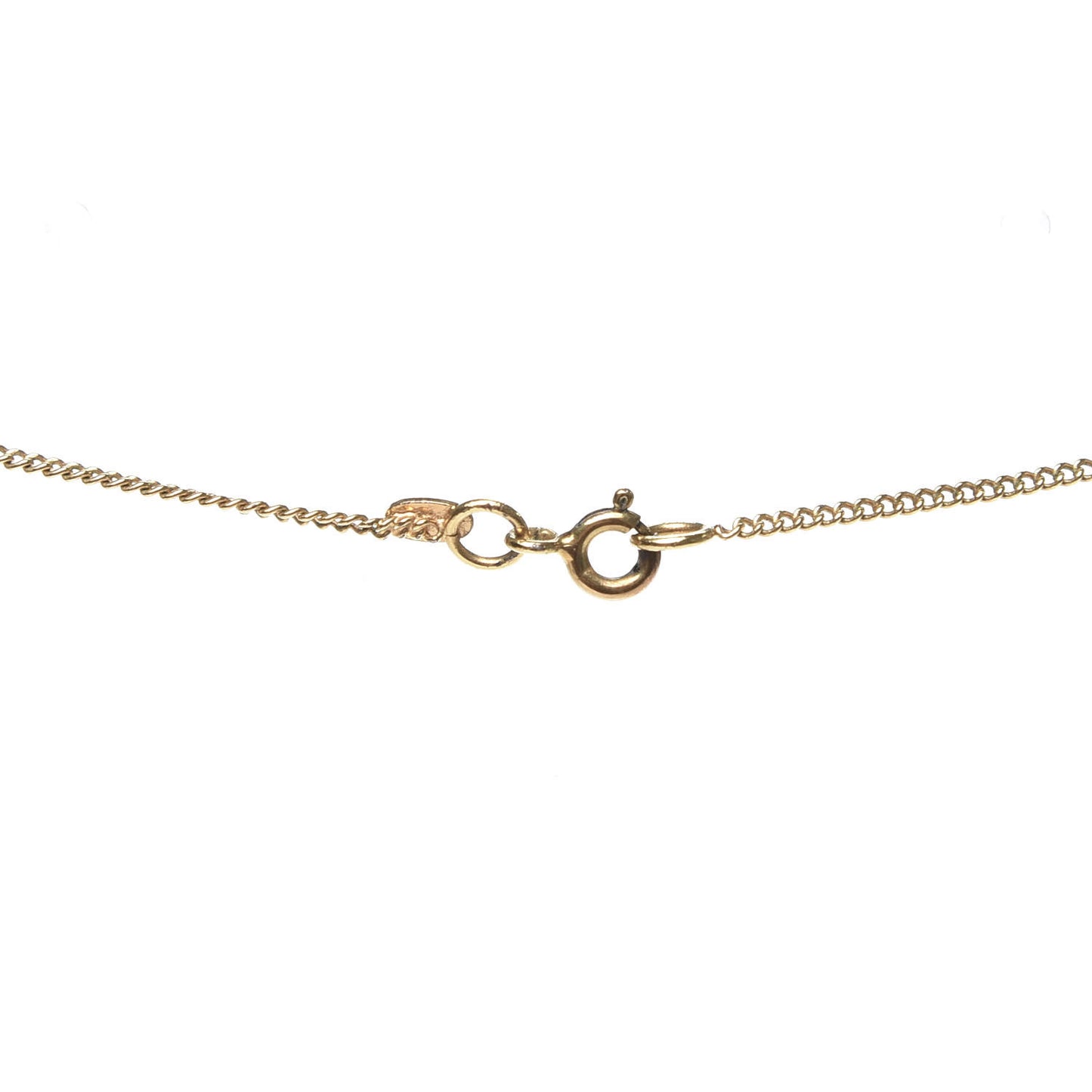 Resin CC Pendant Necklace Gold