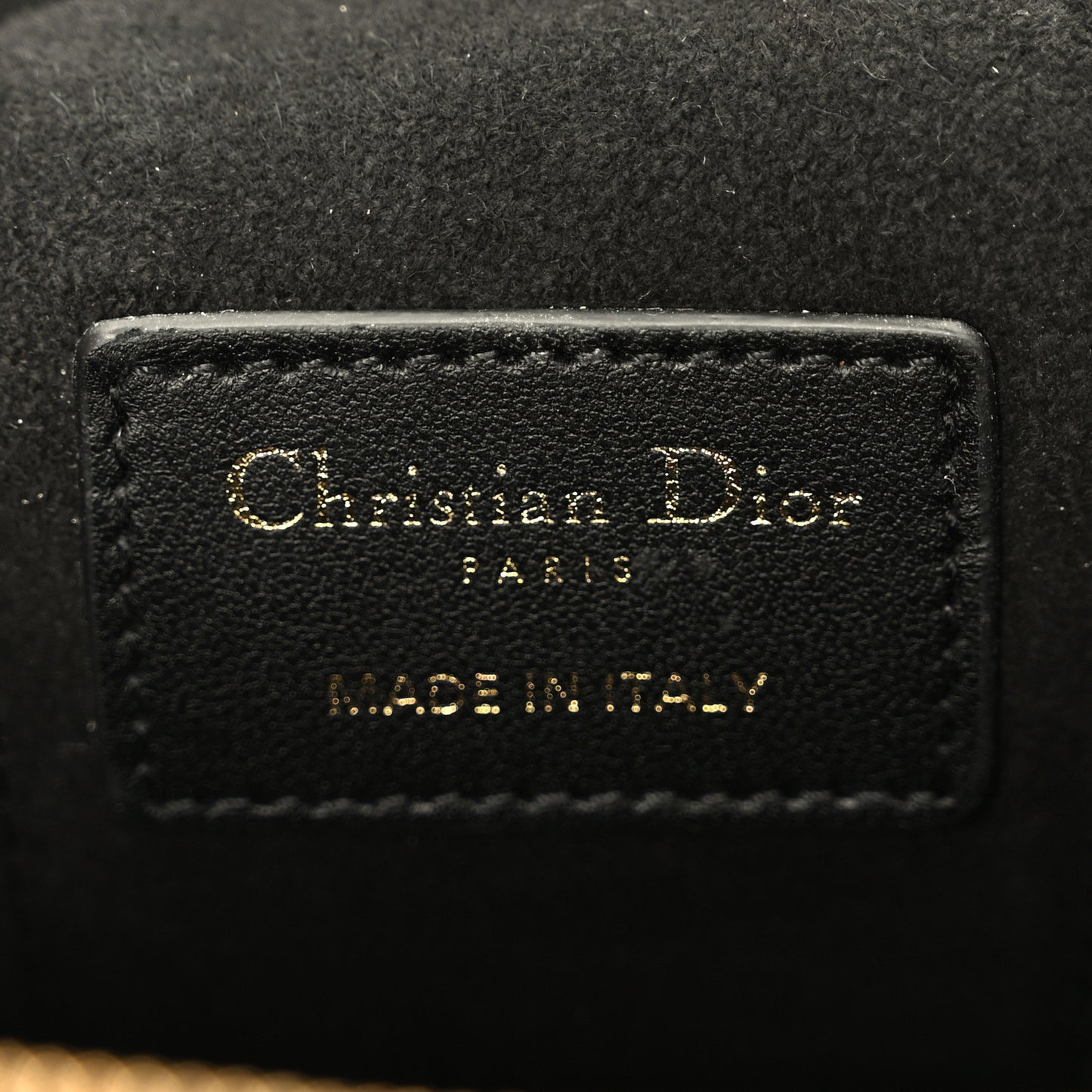 Lambskin Cannage Micro Lady Dior Vanity Case Black