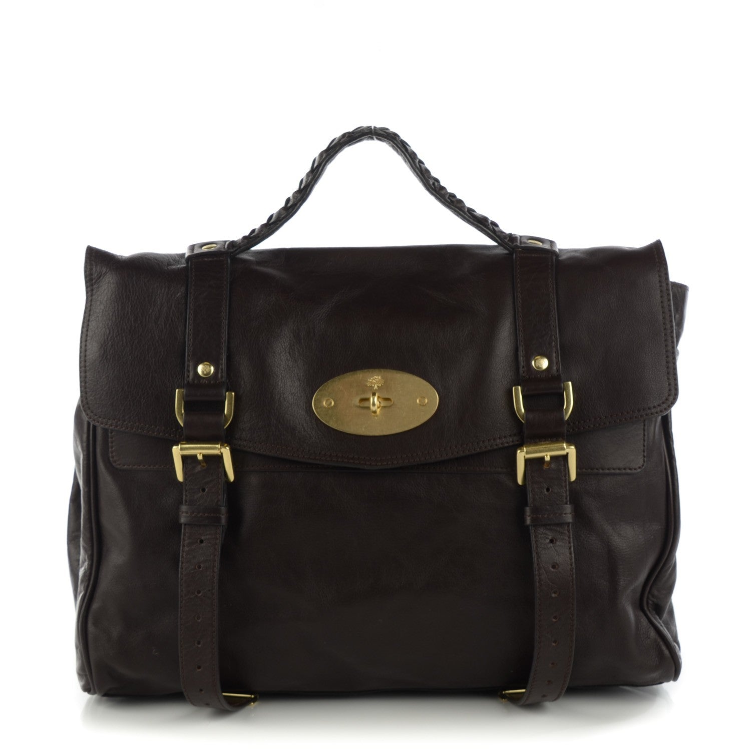Mulberry Soft Buffalo Oversized Alexa Chocolate 1 of 8